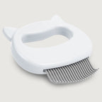 Cat Deshedding Massage Comb, White
