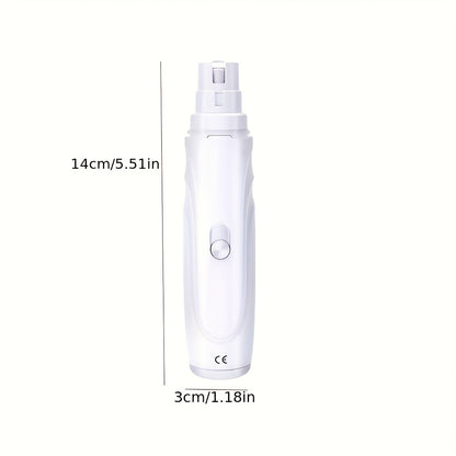 Dog Nail Grinder Electric 2-Speed – Professional Pet Nail Trimmer with High-Speed Motor, Lightweight Quiet Nail Clipper for Puppies & Dogs, Safe Home Paw Grooming Tool