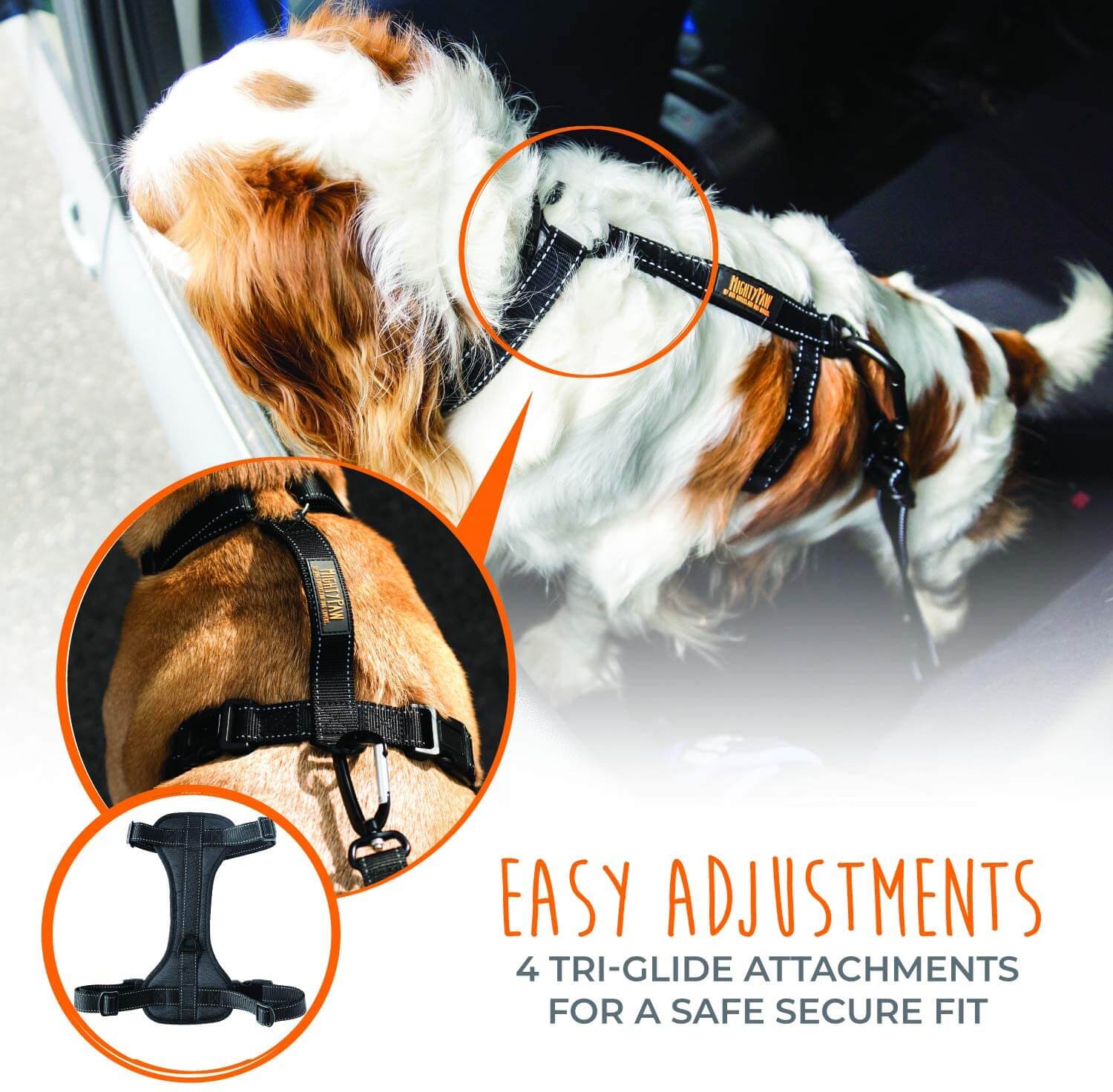 Adjustable Vehicle Safety Harness
