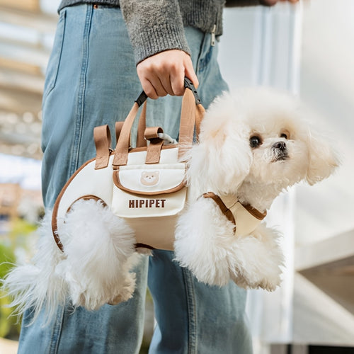 Small Dog Cat Sling Carrier Bag | Breathable Mesh Single Shoulder Pet Carrying Bag, Hands-Free Adjustable Strap, Cute Backpack-Style Tote for Small to Medium Pets, Outdoor Travel & Daily Use, S/M/L