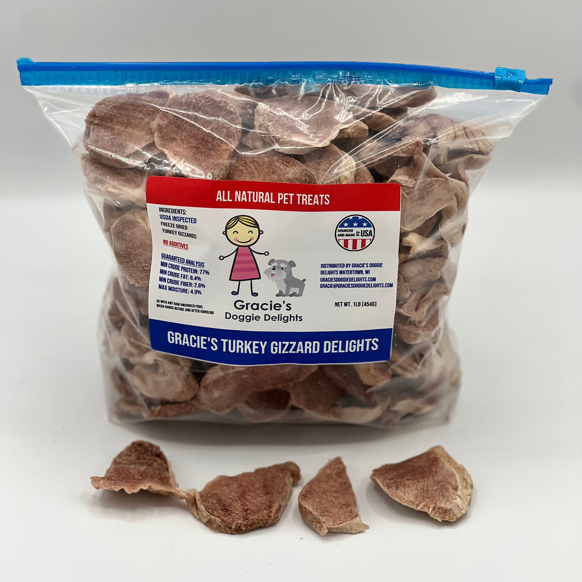 Freeze-Dried Turkey Gizzard Dog Treats product image 2