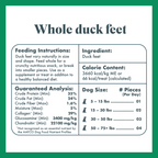 Whole Duck Feet Dog Treats product image 5