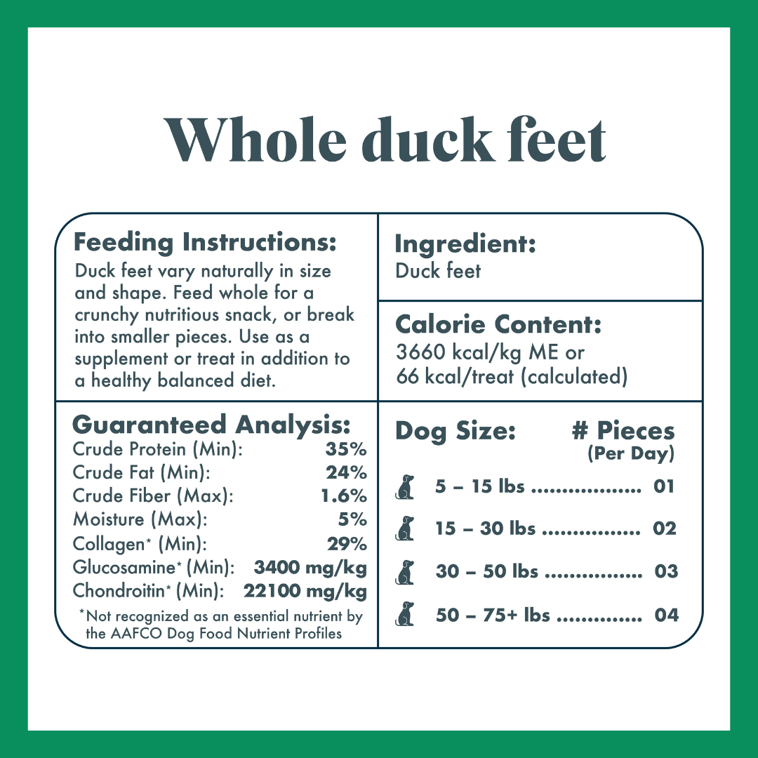 Whole Duck Feet Dog Treats product image 5