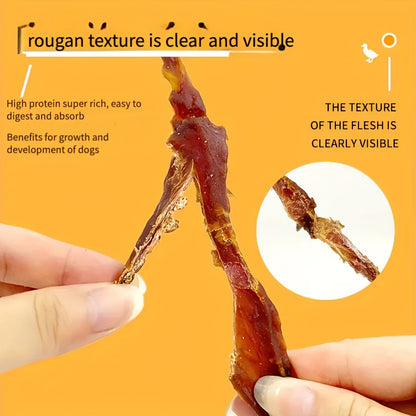 Chicken Jerky Dog Treats Real Pure Chicken Duck High Protein Low Fat Long Lasting Chews Healthy Digestible Training Reward Snack 200g 400g All Breeds