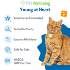 Cat Heart Supplement, Holistic Liquid Cardiovascular Support for Daily Feline Wellness: Bacon Flavor