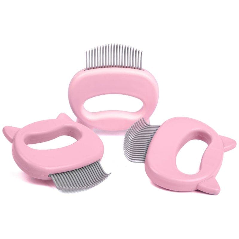 Cat Massage Comb Set, 3-Pack Pink