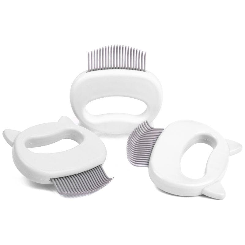 Cat Massage Comb Set, 3-Pack White