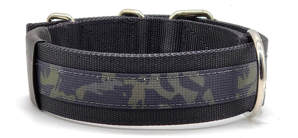 Canine Athletes 2" Pro-HD Heavy Duty Working Dog Black Camo Collar Back