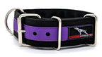 Canine Athletes Pro- HD 2" Heavy Duty Working Dog Collar Black Purple