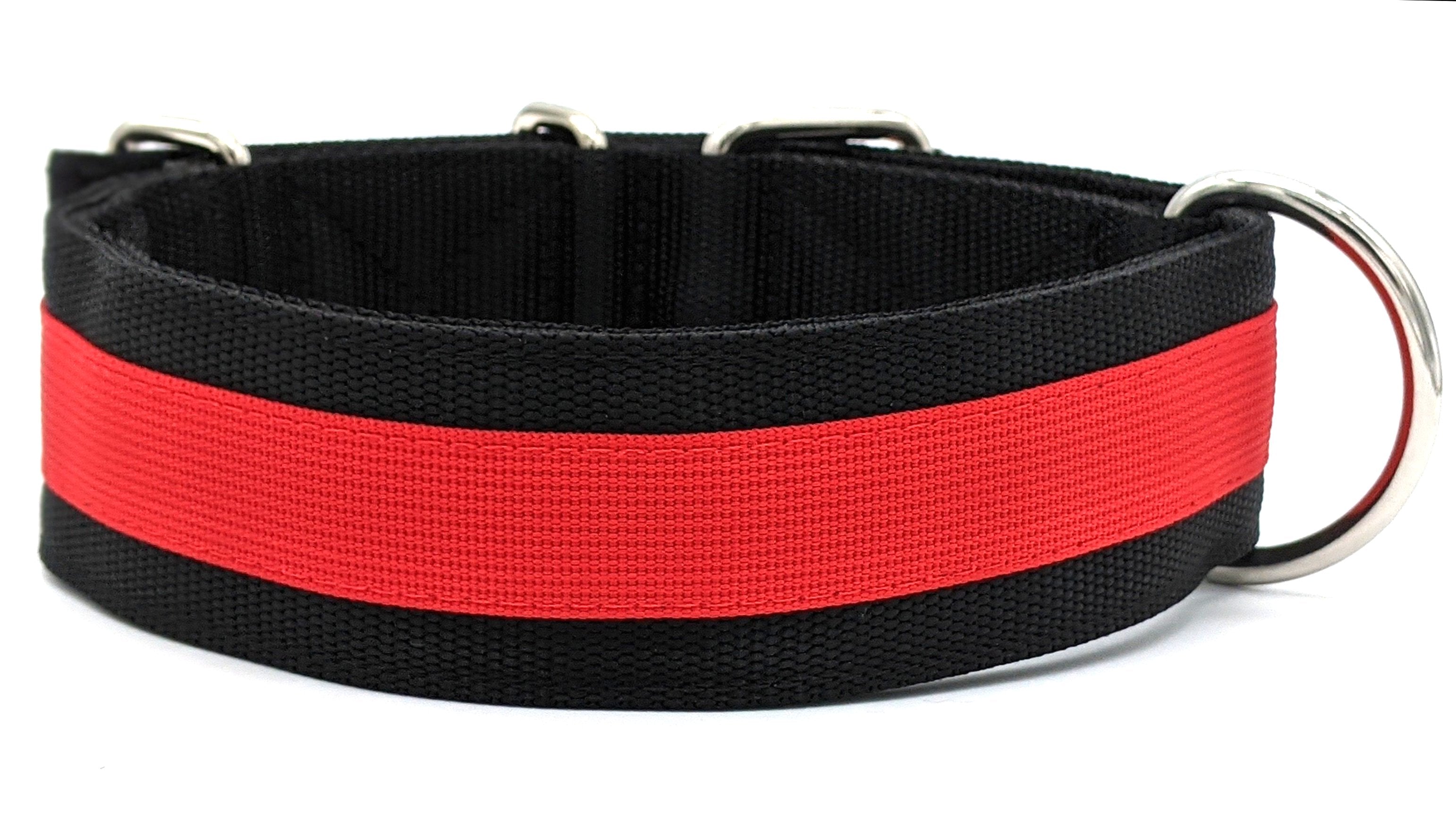 Canine Athletes 2" Pro- HD Heavy Duty Working Dog Collar Red Back