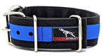 Canine Athletes 2" Heavy Duty Durable Pro-HD Working Dog Collar Black Blue