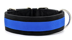 Canine Athletes 2" Heavy Duty Durable Pro-HD Working Dog Collar Black Blue Back