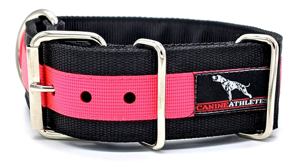 Canine Athletes Pro- HD 2" Heavy Duty Working Dog Collar Hot Pink