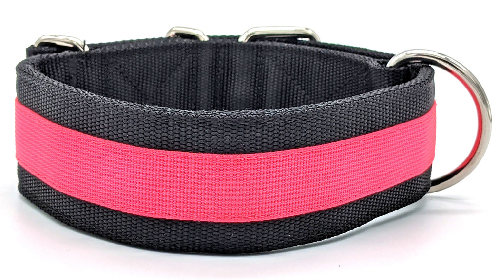 Canine Athletes Pro- HD 2" Heavy Duty Working Dog Collar Hot Pink Back