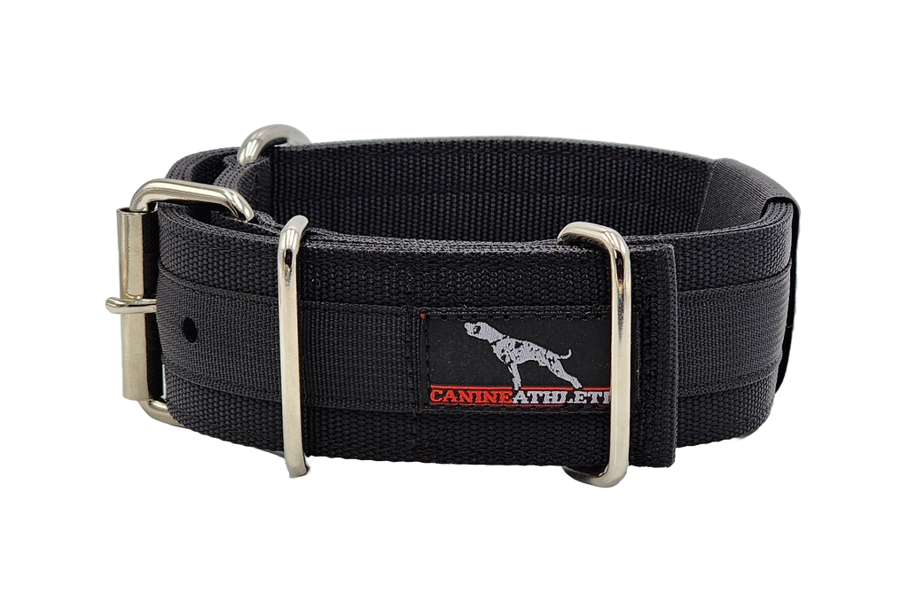 Canine Athletes 2" Pro-HD Heavy Duty Working Dog Collar Black