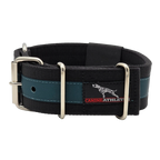 Canine Athletes 2" Pro-HD Heavy Duty Working Dog Collar Black Teal
