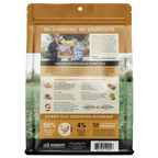 Redbarn pet food packaging with branding and product details on a white background