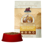 Best Turkey Dog Food. Redbarn Whole Grain Sky dog food package featuring Turkey, Chicken, Duck Meal, Turkey Meal, Chicken Meal.