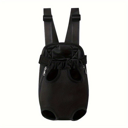 Double Pet Carrier Backpack for Two Cats & Dogs | Breathable Mesh Front Chest Bag for Small Pets, Adjustable Portable Dual Carrier for Outdoor Travel Hiking, 5 Colors S/M/L/XL Sizes