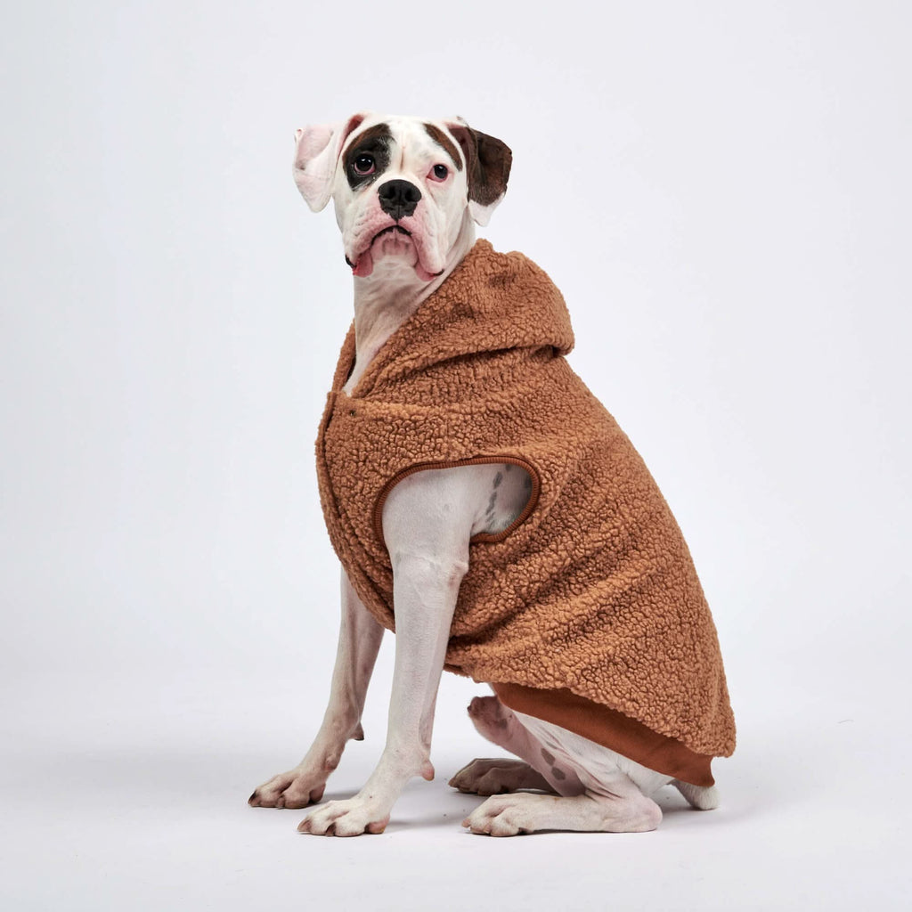 Brown Teddy Sherpa Fleece Dog Jacket product image 4
