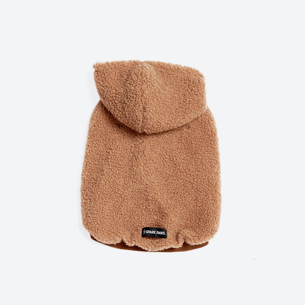 Brown Teddy Sherpa Fleece Dog Jacket product image 5