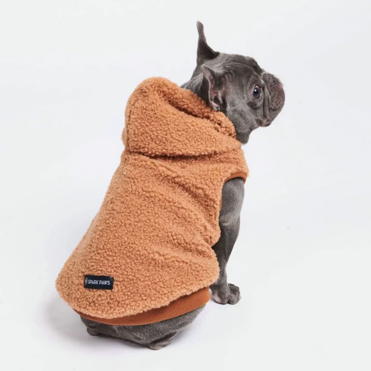 Brown Teddy Sherpa Fleece Dog Jacket product image 6