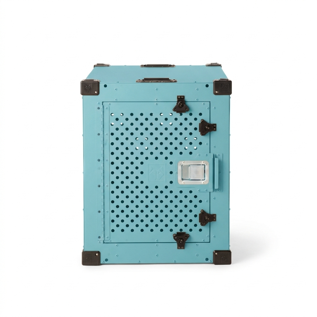 Heavy-Duty High Anxiety Dog Crate, 30" / Teal