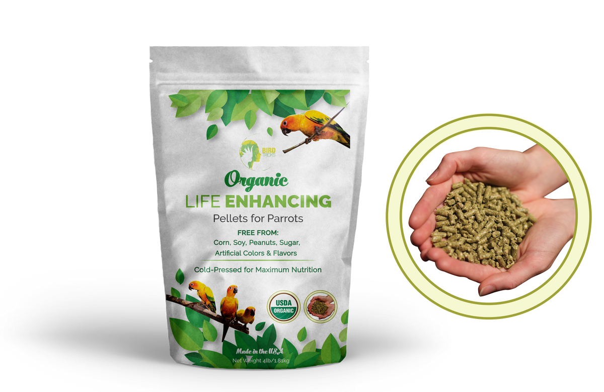 Organic Parrot Food Pellets, 4lb