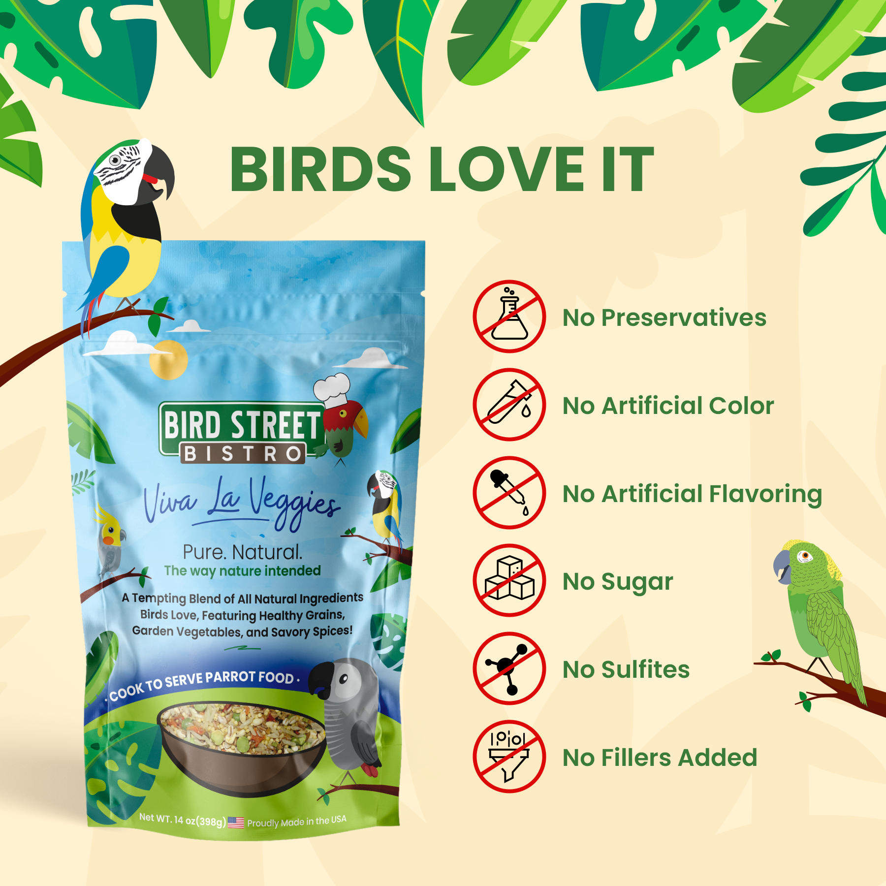 Vegetable Parrot Food product image 4