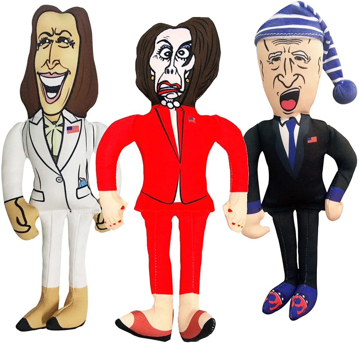 Political Character Plush Dog Toy Three-Pack product image 1