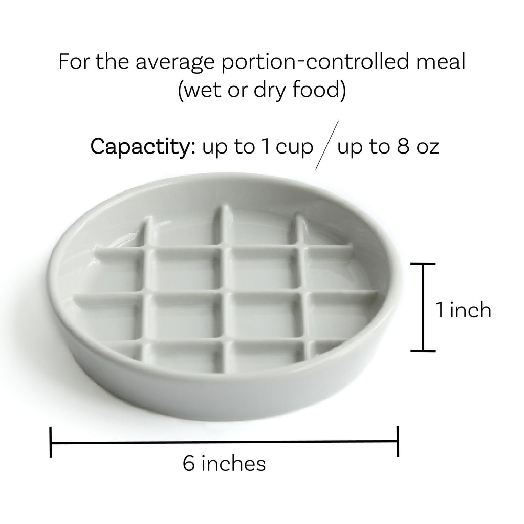Porcelain Slow Feeder Cat Bowl product image 6