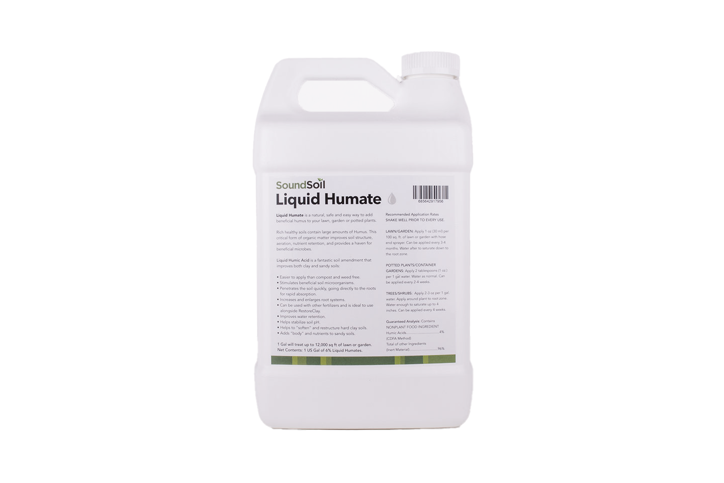 Liquid Humate Soil Amendment 1 Gallon (128 ounces) Treats up to 12,000 sq. ft.