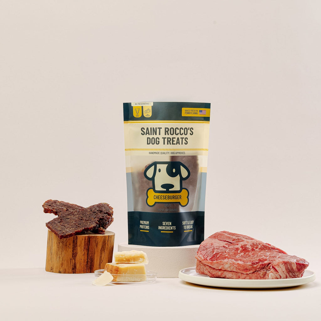 Beef and romano cheese ingredient shot.