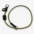 Rope Slip Dog Collar, Army Green / Standard