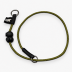 Rope Slip Dog Collar, Army Green / Standard