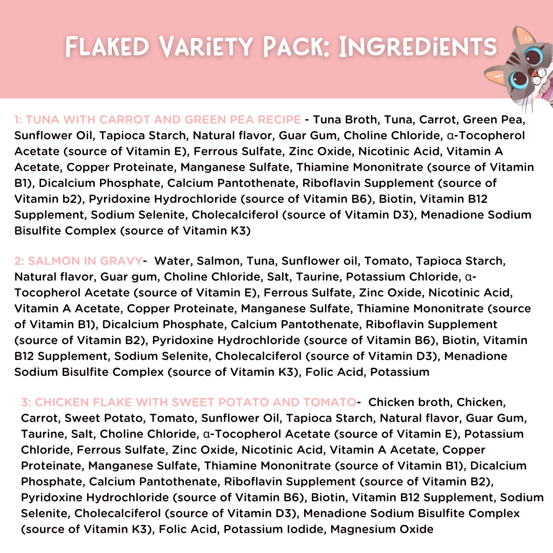 flaked pack variety ingredients
