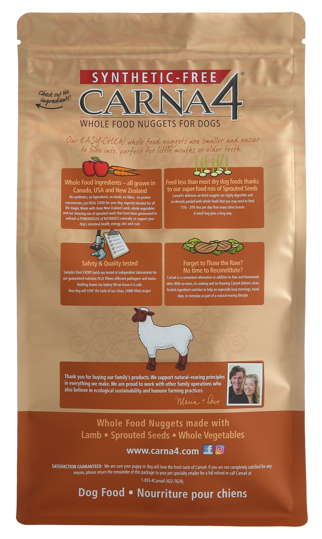 Carna4 All Life Stages Easy Chew Lamb Formula Dry Dog Food