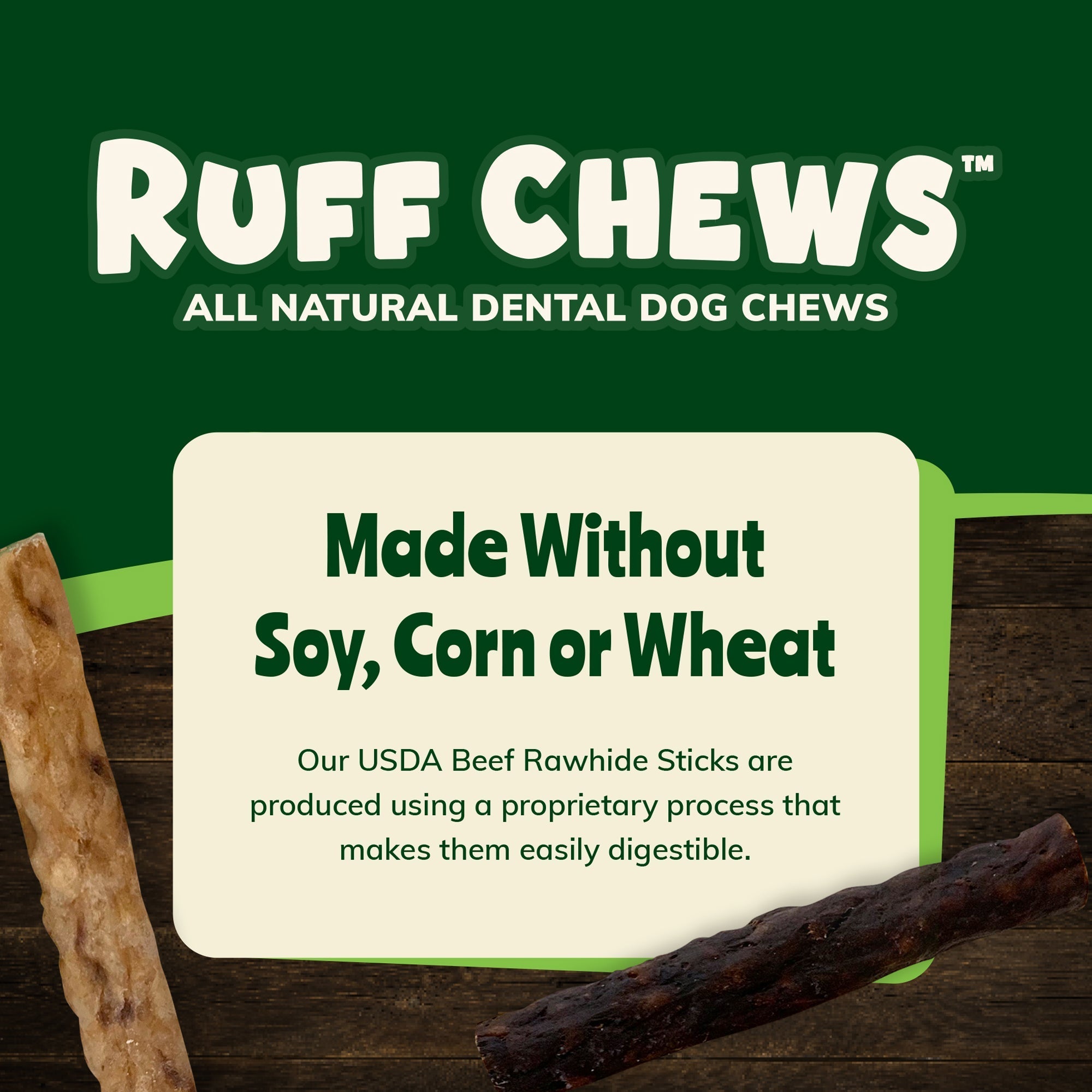 Beef Rawhide Dental Chews for Dogs product image 5