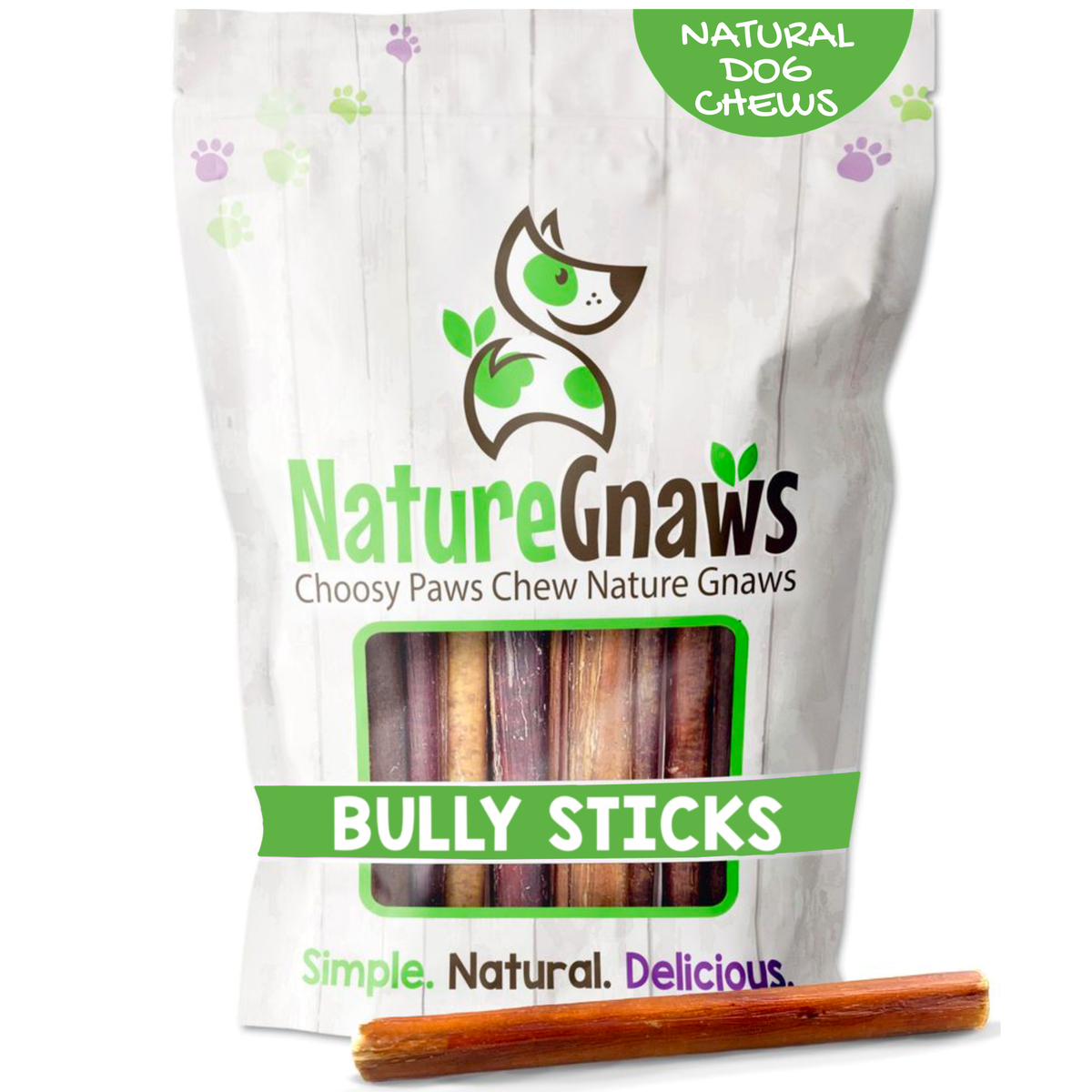 Mixed-Thickness 5–6 Inch Beef Bully Sticks product image 1
