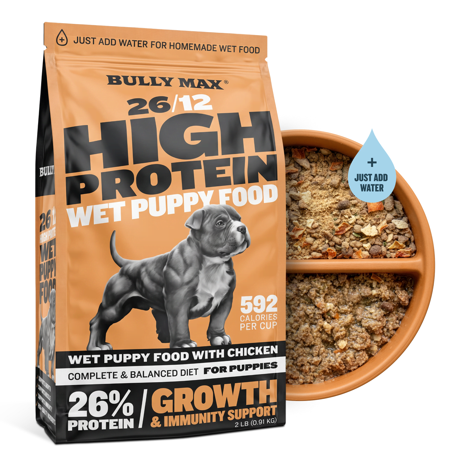 High Protein Chicken Wet Puppy Food Mix product image 1