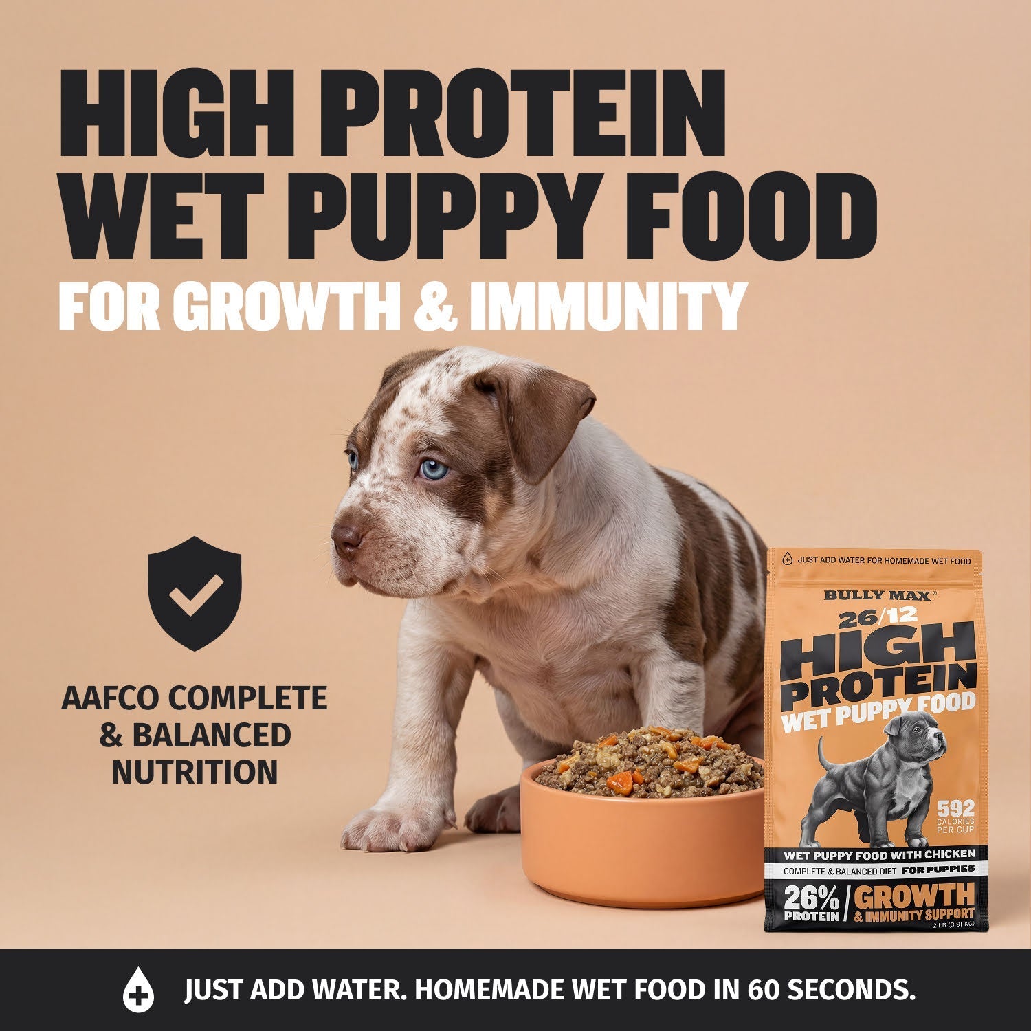 High Protein Chicken Wet Puppy Food Mix product image 2