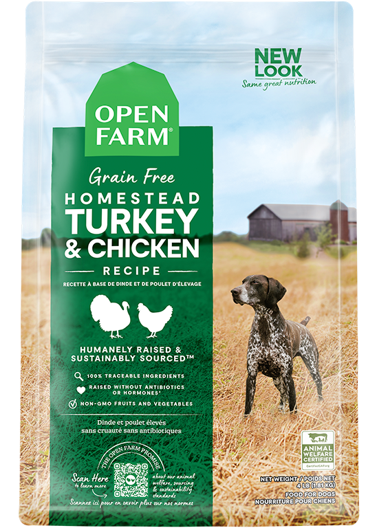 Grain Free Turkey and Chicken Dog Kibble, 4 lb