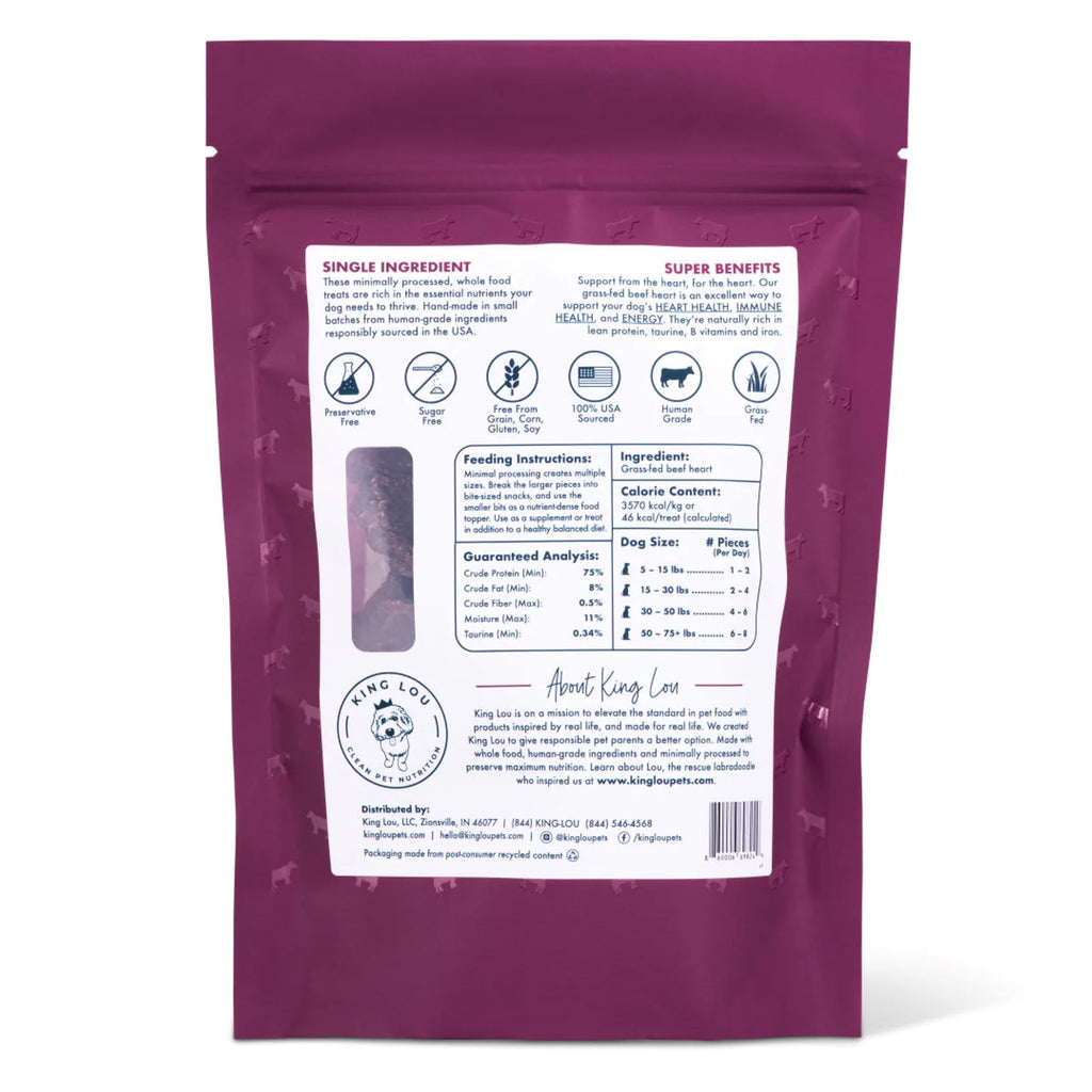 Grass Fed Beef Heart Dog Jerky Treats product image 2
