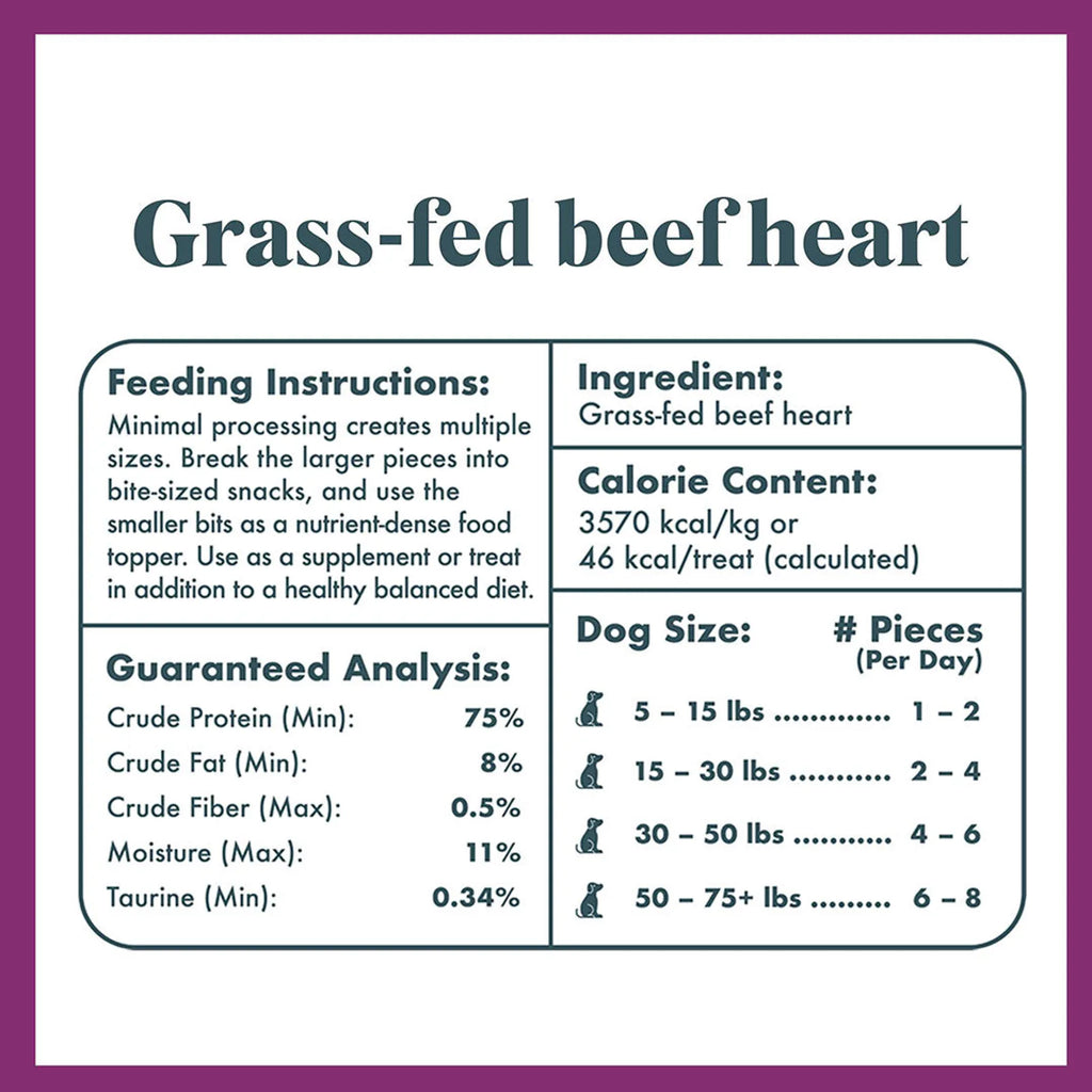 Grass Fed Beef Heart Dog Jerky Treats product image 5
