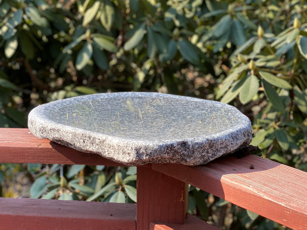 Shallow Granite Outdoor Bird Bath product image 7