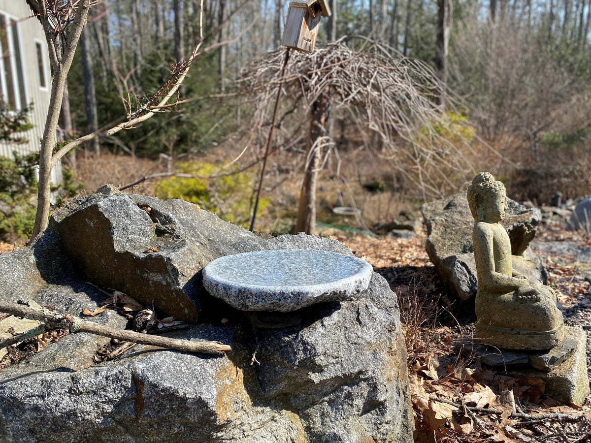 Shallow Granite Outdoor Bird Bath product image 13