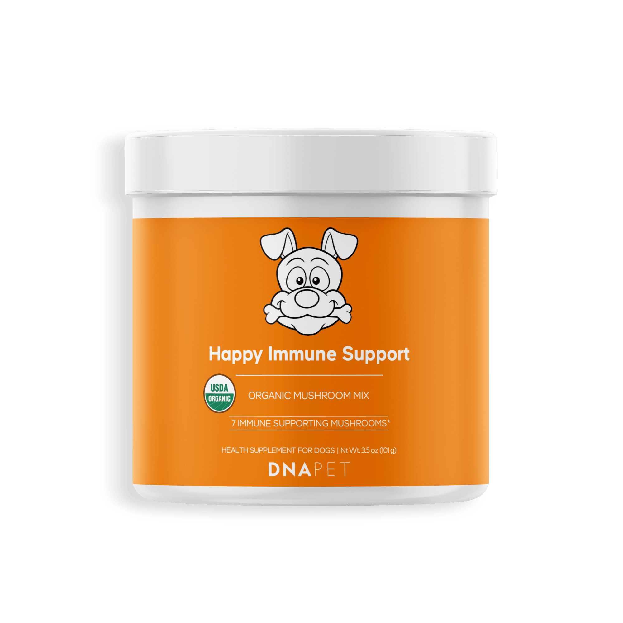 Immunity supplements for dogs organic mushroom powder USDA certified DNA PET