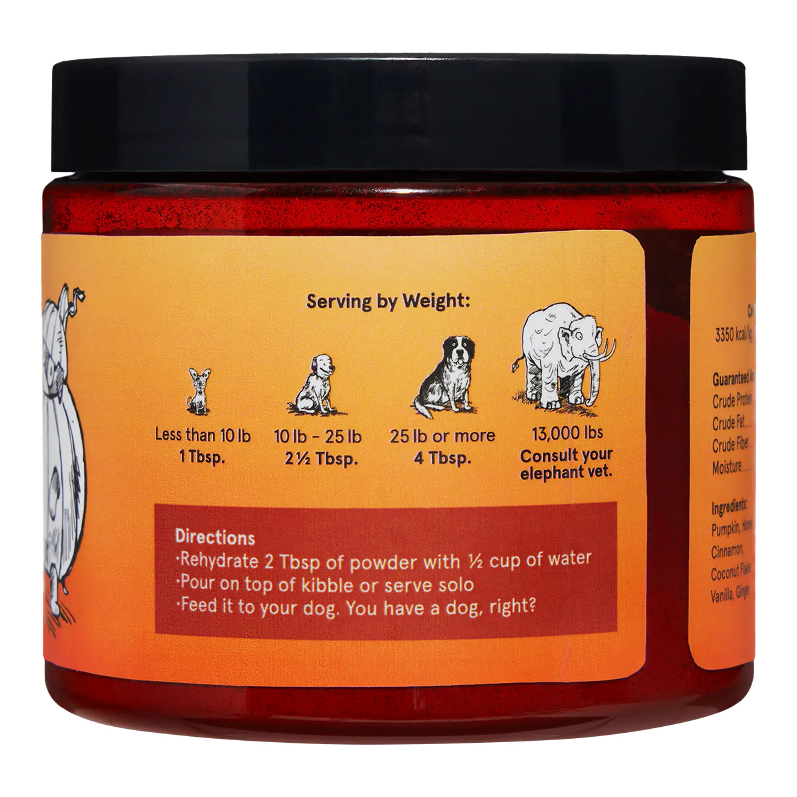 Pumpkin Spice, And Everything Nice Vegetarian Dog Food Meal Topper, 6.1 oz product image 10