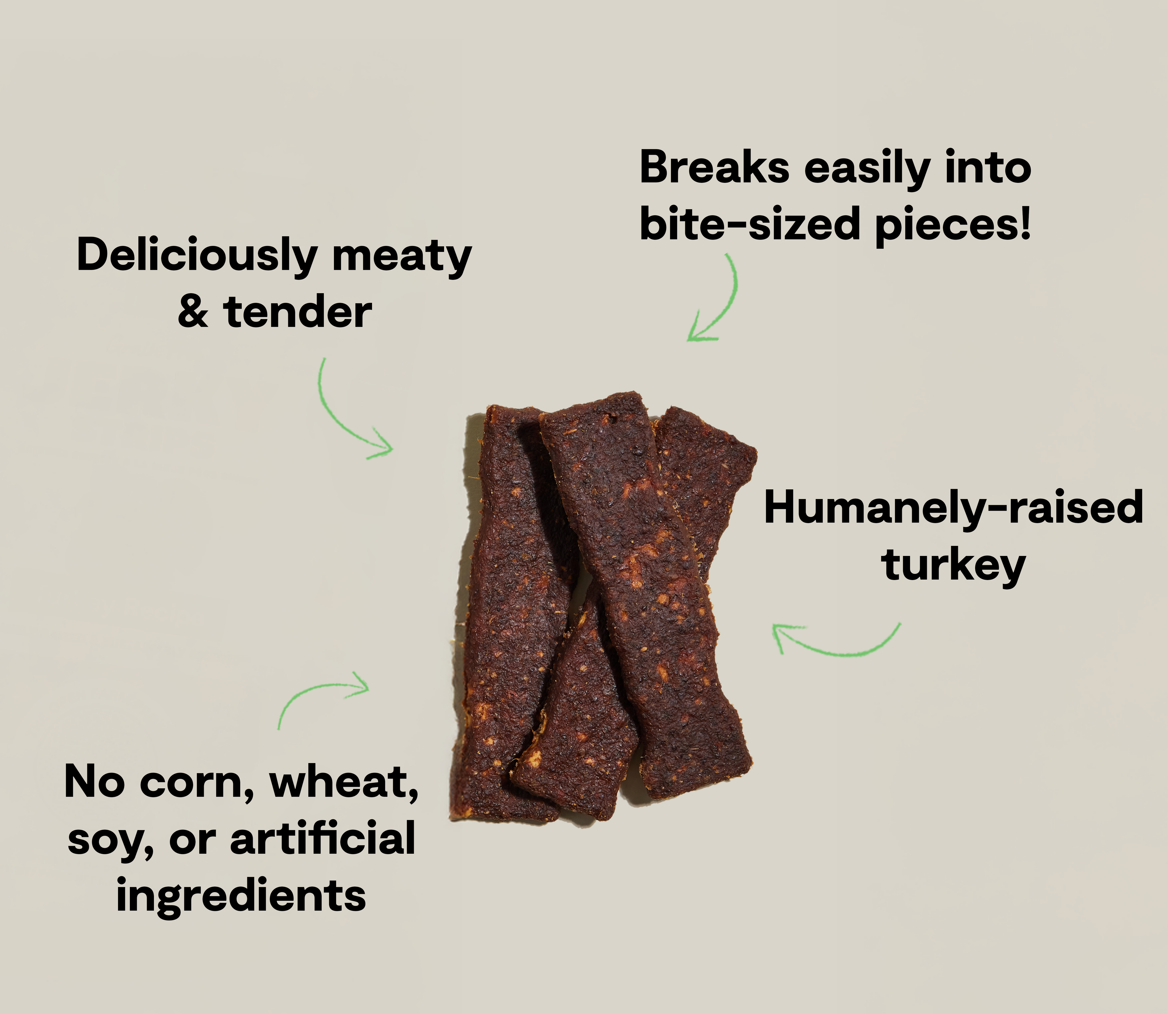 Grain Free Turkey Jerky Dog Treats product image 5