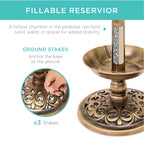 Solar Bird Bath with Planter product image 24